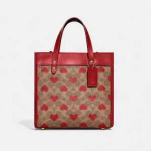 25% Off Coach Field Tote 22 In Signature Canvas With Heart Print @ Coach US 