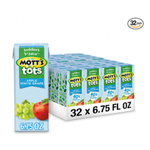 Mott's 蘋果白葡萄果汁 6.75oz 32盒 @ Amazon
