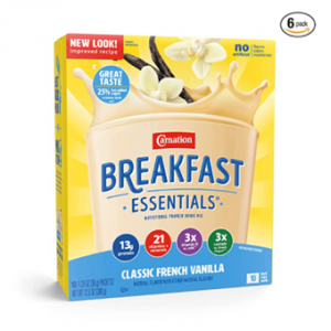 Carnation 經典法式香草口味早餐奶粉 共60包 @ Amazon