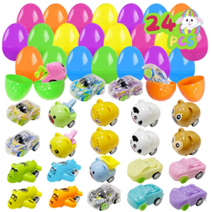 24pcs Prefilled Easter Eggs with Novelty Toys for Easter Party @ Amazon