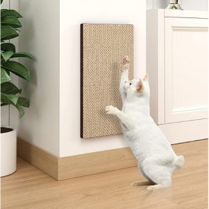 Way Basics Premium Eco-Friendly Wall Mount Scratch Pad Cat Scratcher, Espresso @ Amazon