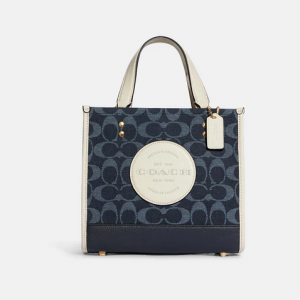 50% Off Coach Outlet Dempsey Tote 22 In Signature Jacquard With Coach Patch @ Shop Premium Outlets