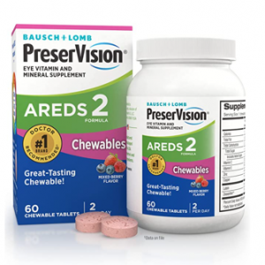 PreserVision AREDS 2 Eye Vitamin & Mineral Supplement, 60 Chewable Tablets @ Amazon