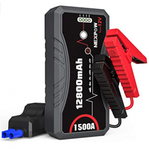 NEXPOW Car Jump Starter, 1500A Peak 12800mAh Battery $59.99 shipped