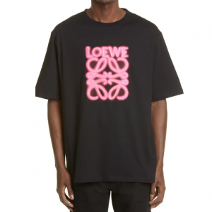 Nordstrom官网 LOEWE Neon Anagram 2022春夏新款荧光粉T恤上新热卖 