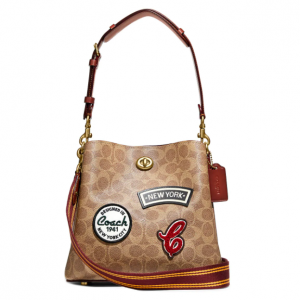 30% Off COACH Multi Patch Signature Coated Canvas Shoulder Bag @ Saks Fifth Avenue