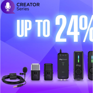 iRig Creator Sale - Up to 24% off mics and interfaces @IK Multimedia