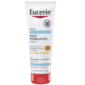 Eucerin Daily Hydration Body Cream with SPF 30 8oz @ Amazon 