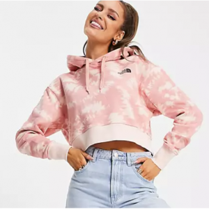 The North Face Trend cropped hoodie in pink tie dye Exclusive at ASOS
