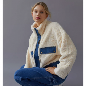 Urban Outfitters官网 UO Laura摇粒绒夹克6.2折热卖
