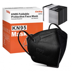 ChiSip KN95 黑色口罩 独立包装 50只