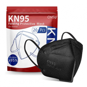 ChiSip KN95 黑色口罩 20只