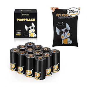 Lifegogo Dog Poop Bag, Large, Thick and Leak-proof Poop Bags (240 Bags) @ Amazon