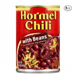 Hormel Chili 辣醬牛肉豆子 15oz 8罐 @ Amazon