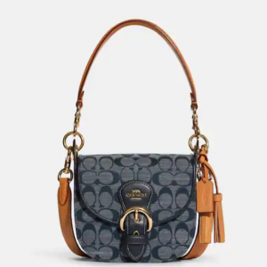 60% Off Coach Kleo Shoulder Bag 17 In Signature Chambray @ Coach Outlet