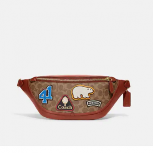 30% Off League Belt Bag In Signature Canvas With Patches Sale @ Coach