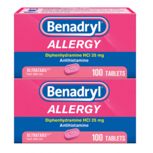 Benadryl Ultratabs Antihistamine Allergy Medicine, 200 Tablets @ Costco