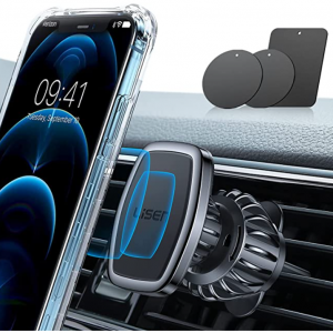 LISEN Car Phone Holder Mount, Magnetic Phone Holder for Car for $7.14(was $14.99) @Amazon