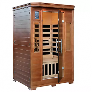 Radiant 2 人铁杉红外线桑拿房,带 6 个碳加热器