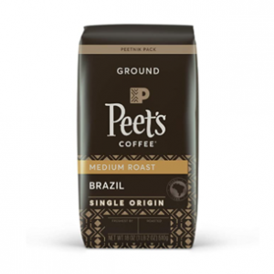 Peet's Coffee 中度烘焙咖啡粉 18oz @ Amazon