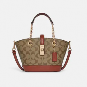 60% Off Coach Lane Bucket Bag In Signature Canvas @ Coach Outlet