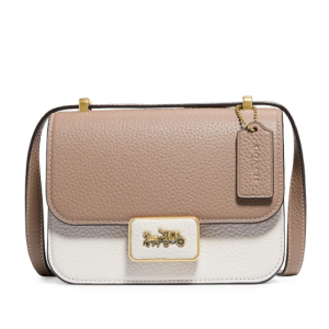 Saks Fifth Avenue官網 COACH Alie 拚色斜挎包52折熱賣 