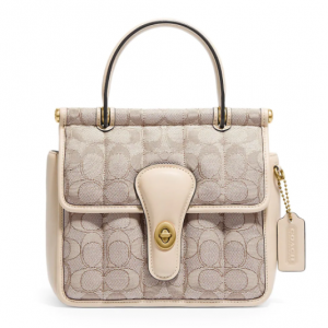 57% Off COACH Willis 18 Signature Jacquard Handle Bag @ Saks Fifth Avenue