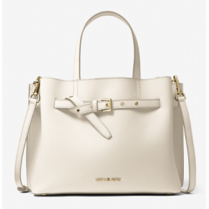 72% Off MICHAEL MICHAEL KORS Emilia Large Pebbled Leather Satchel Sale! @ Michael Kors