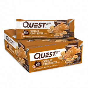 Quest Nutrition Chocolate Peanut Butter Bars, Chocolate Peanut Butter - 12 Count @ Amazon