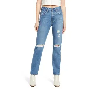69% Off Levi's 501® Ripped Straight Leg Jeans Sale @ Nordstrom 