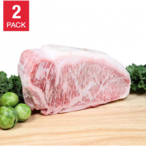 Authentic Wagyu Japanese A5 Wagyu Striploin Roast, 2-count, minimum 6 lbs total @ Costco