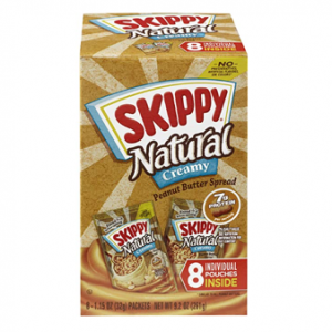 Skippy 天然奶油花生酱独立包 1.15oz 64包 @ Amazon