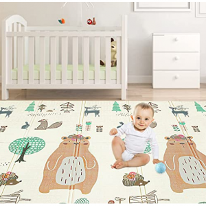 UANLAUO Foldable Baby Play Mat, Extra Large Baby Crawling Mat for $27.14 @Amazon