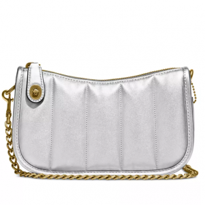 58% Off COACH Swinger 20 Metallic Leather Shoulder Bag @ Macy's