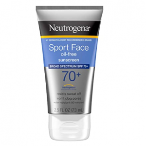 Neutrogena Sport Face Sunscreen SPF 70+ 2.5 Fl Oz @ Amazon 