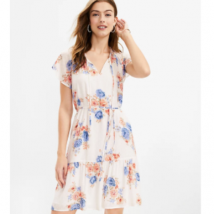 LOFT 碎花连衣裙