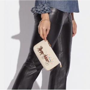 60% Off Large Wristlet 19 With Dreamy Veggie Horse And Carriage @ Coach Outlet