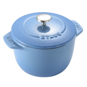 STAUB LA COCOTTE 12 厘米圆形铸铁锅 冰蓝色