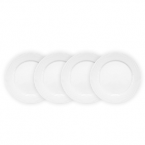 9 英寸4 件套午餐盘，直径 23 厘米，瓷器