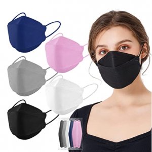 Assacalynn Disposable Face Masks, 25Pcs KF94 Mask Individually Wrapped @ Amazon
