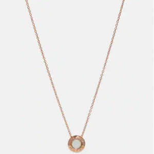 Coach Open Circle Stone Strand Necklace