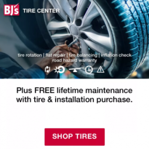 Save up to $150 Instantly On Top Tire Brands @ BJs Tire Center