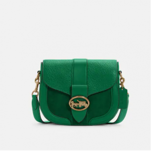Coach Georgie 绿色马鞍包