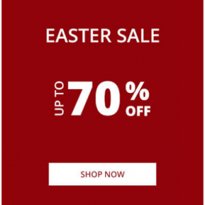 Easter Sale - Up To 70% Off Selected Styles @ Evolve Clothing UK