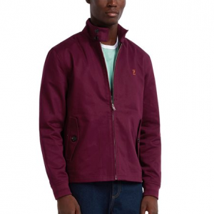Farah Hardy 100 Mens Harrington 拉链夹克