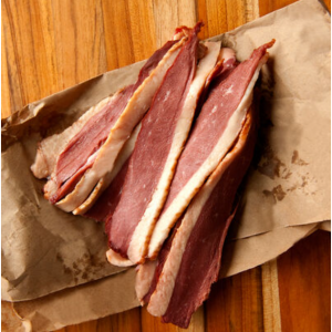 未腌制的熏鸭培根