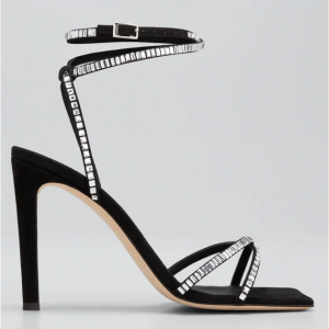 GIUSEPPE ZANOTTI Kandaste 105mm水晶高跟凉鞋