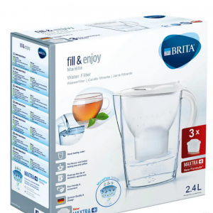 BRITA Maxtra+ Marella 绿湖，带 3 个滤芯 - 白色