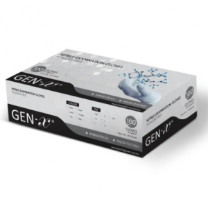 Gen-X 无粉一次性丁腈手套 大号 蓝色 100只