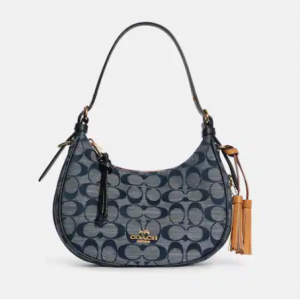 60% Off Coach Kleo Hobo In Signature Chambray @ Coach Outlet